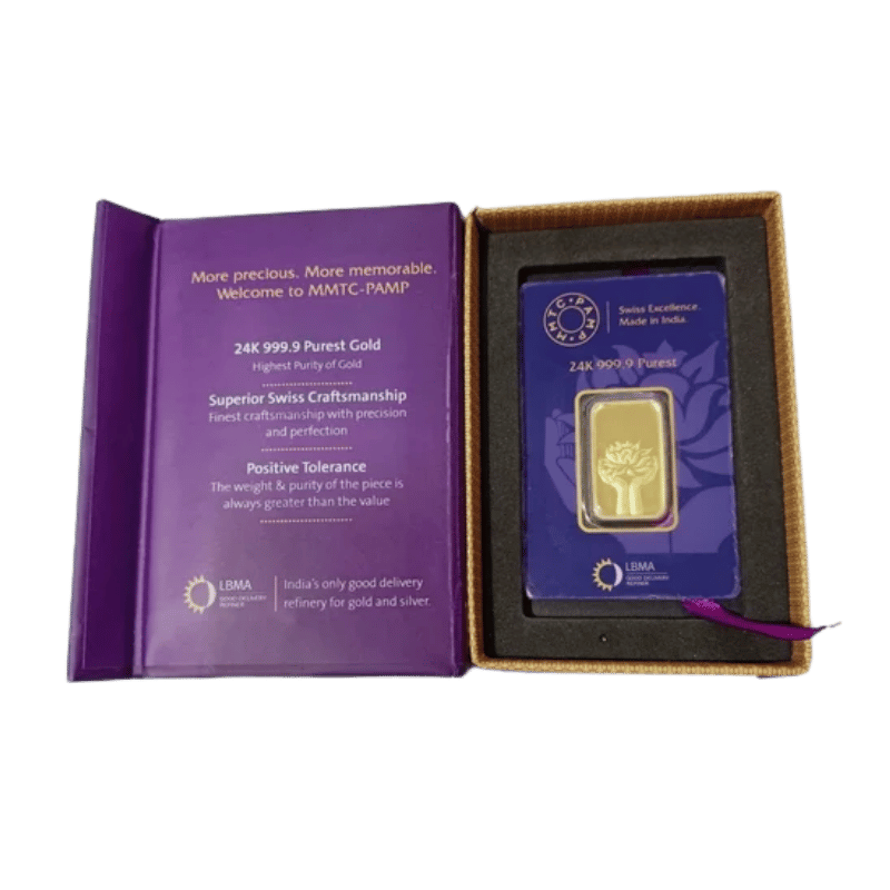 MMTC-PAMP Lotus Gold Bar 20g 999.9 - Image 2