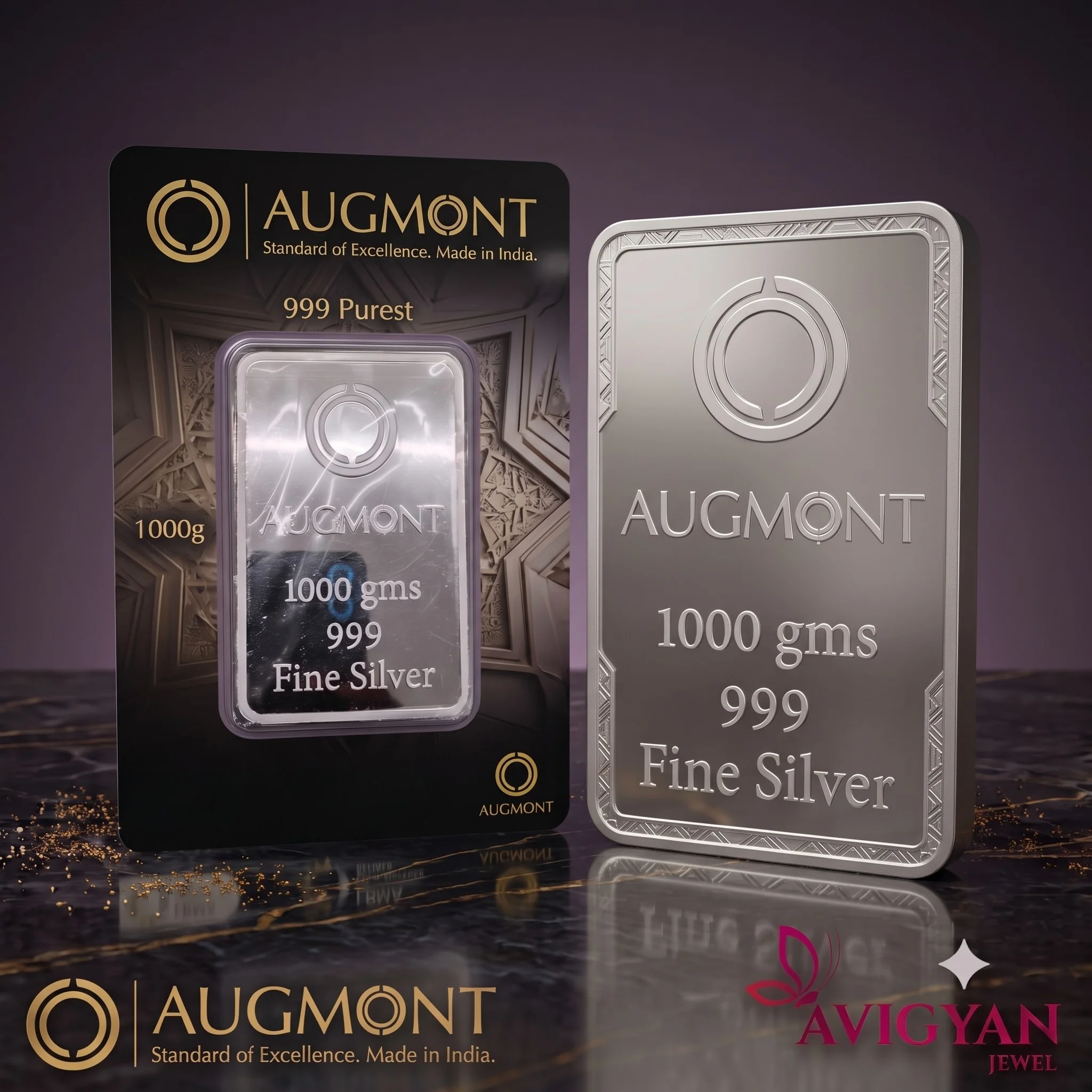 Augmont Silver Bar 1kg 999.0